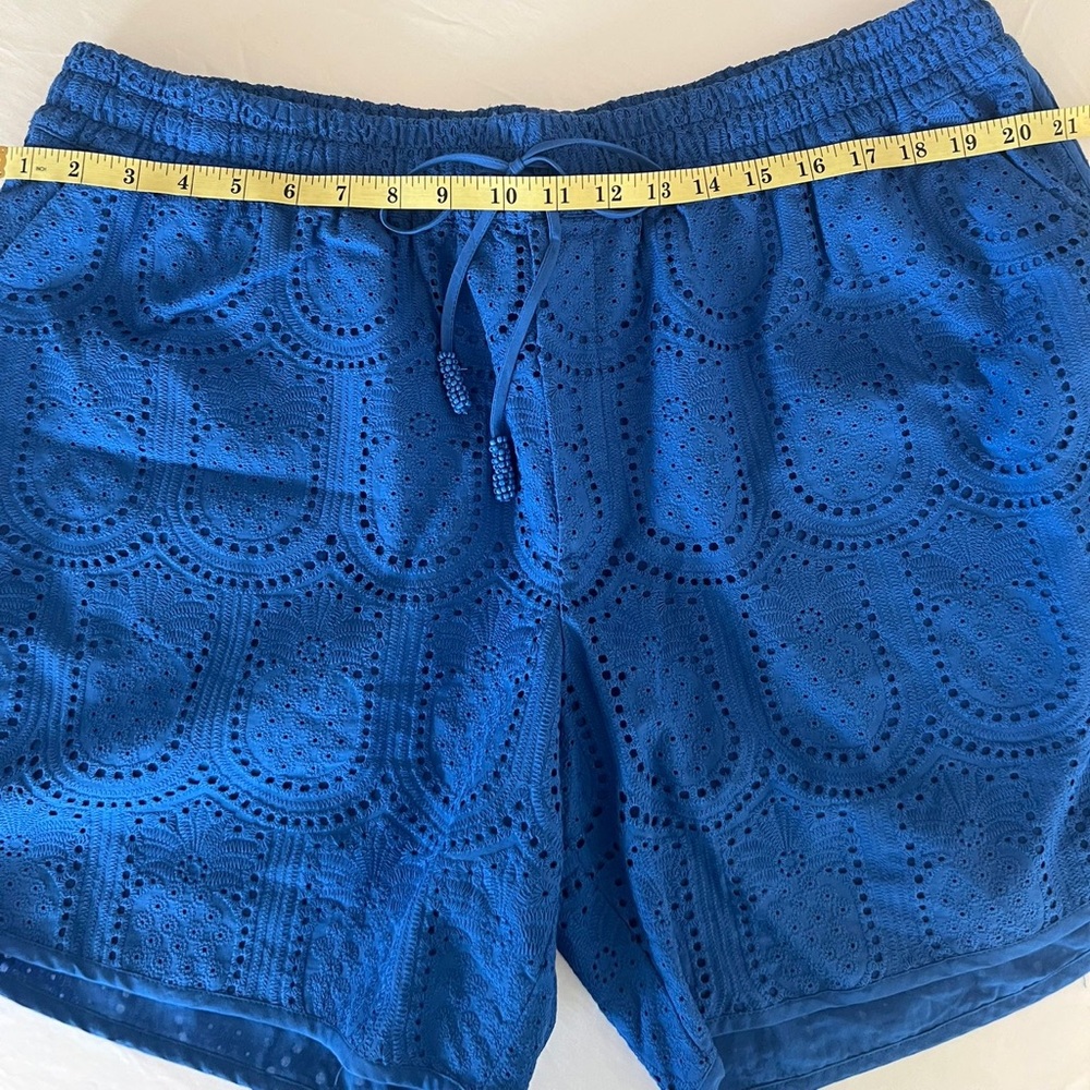 FARM Rio Blue Pineapple Eyelet Shorts - Picture 3 of 9